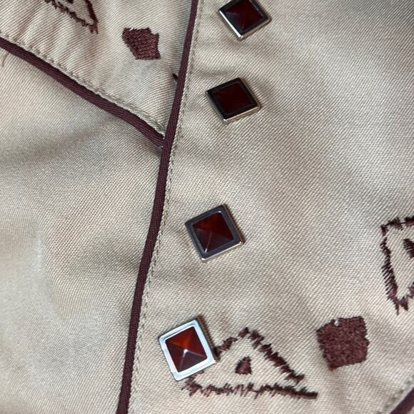 Scully Western Cowboy Embroidered Shirt USA Country Rodeo Top - Picture 3 of 14